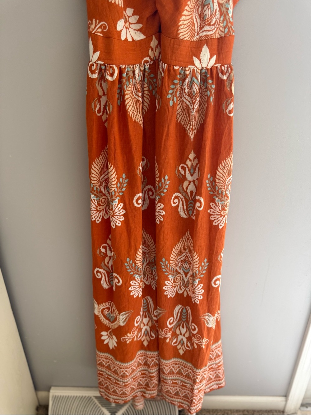 Cupshe Women’s Evening Sun Ornate Maxi Dress SZ XL Spaghetti Strap New Floral - Picture 5 of 14
